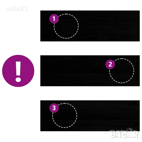 vidaXL Стълбищни стъпала, 4 бр, кафяво-черни, 80x25x2 см, дъб масив, снимка 7 - Изтривалки - 56146873