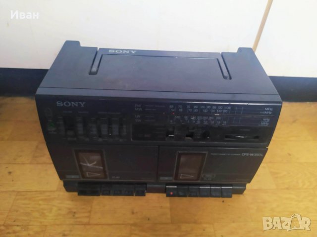 Радио касетофон Sony Сони с тонколони Автентичен Ретро в ...