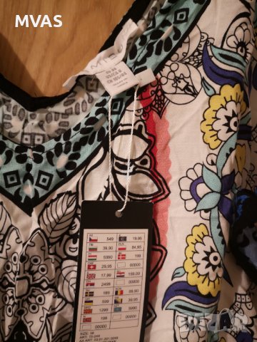 Нова - 35% плажна рокля New Yorker S-M размер плажен кафтан плажна туника бяла, снимка 3 - Рокли - 37521681