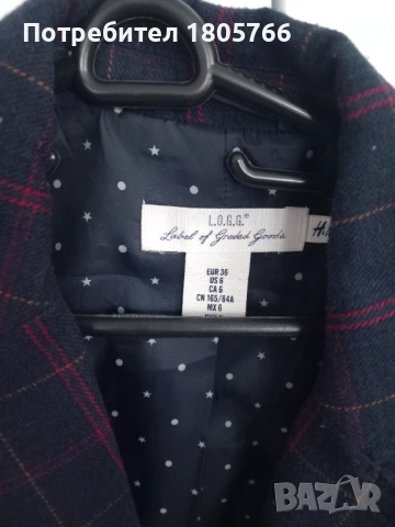 Тъмно синьо сако каре, снимка 3 - Сака - 54081688