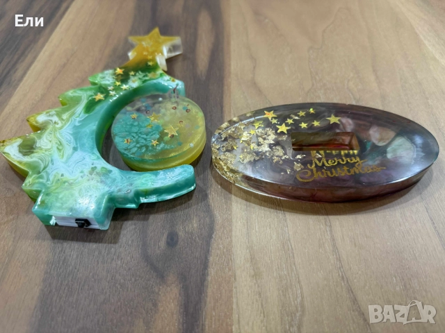 Ръчно изработена светеща коледна елха за декорация, снимка 5 - Декорация за дома - 52594923