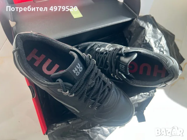 HUGO зимни кожени обувки, снимка 3 - Ежедневни обувки - 56514684