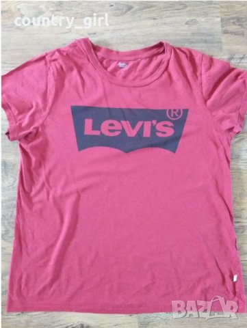 Levi's The Perfect Logo T-Shirt - страхотна дамска тениска, снимка 4 - Тениски - 29658120