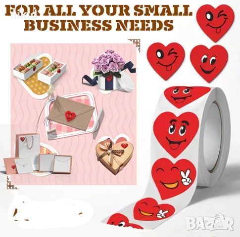 100 бр червени сърца сърце усмивки emoji самозалепващи лепенки стикери за ръчна изработка подарък