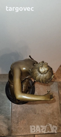 масивна бронзова фигура статуя статуетка 75 см, снимка 4 - Антикварни и старинни предмети - 54062583