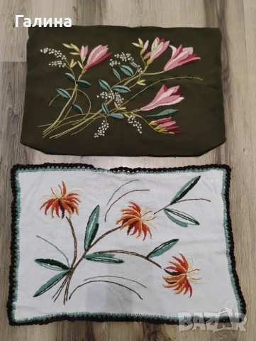 Бродирани калъфки и покривка от соца, снимка 8 - Колекции - 53249061