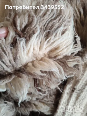 Китеник естествена вълна с дълъг косъм, снимка 4 - Покривки за легло - 49557422