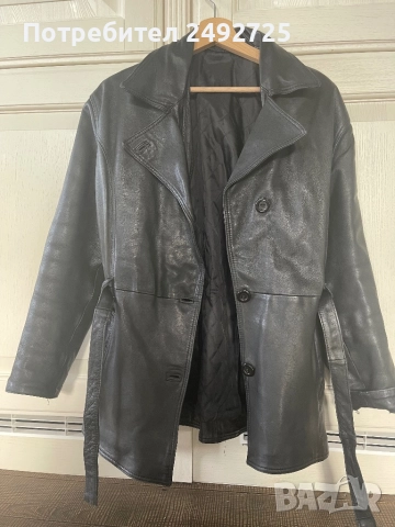 Яке черно естествена кожа