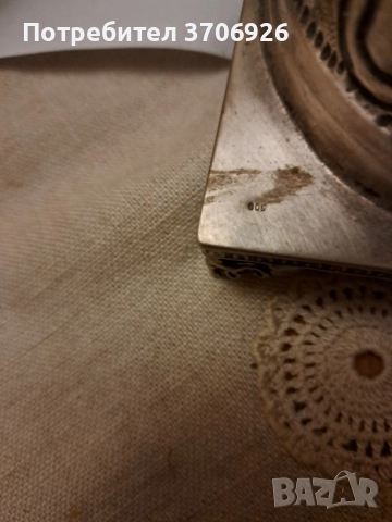 сребърна , електрическа , настолна лампа, снимка 3 - Антикварни и старинни предмети - 52061888