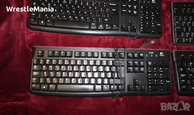 13 Клавиатури Logitech K120/Dell/Fujitsu KB410K/Gembird/Genius/A4Tech за Настолен Компютър , снимка 6 - Клавиатури и мишки - 51955657