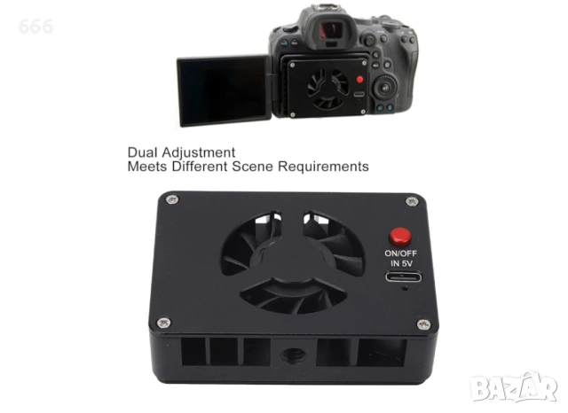 Вентилатор за охлаждане на полупроводникова камера за A7M4 ZVE1 A6700 A7C2 ZV E10 ZV1 за Fuji XT4 , снимка 9 - Друга електроника - 54022006