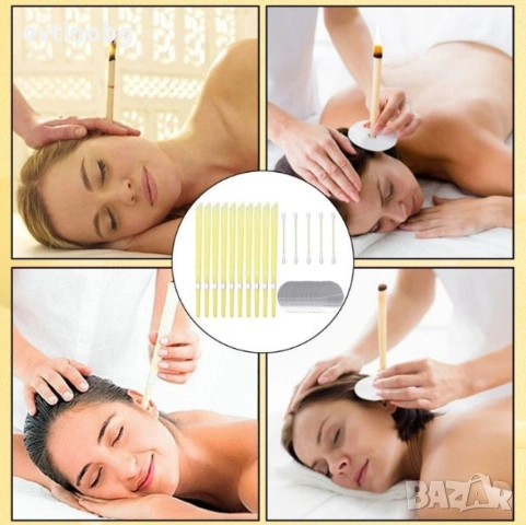 Ароматни восъчни свещи за уши за ефективно премахване на ушната кал 10 бр. / 10 броя в комплект; / Д, снимка 6 - Други - 53923737