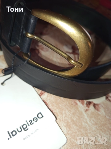 DESIGUAL Оригинал Нов Дамски Колан от Естествена Кожа с Етикет 110см. , снимка 3 - Колани - 52703290