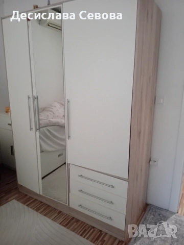Гардероб Ш146/В200/Д60, снимка 2 - Гардероби - 54318630