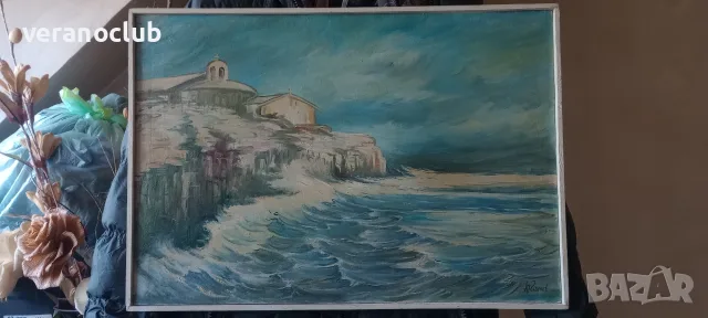 Старинна Българска Картина - Ат. Ганчев , снимка 7 - Антикварни и старинни предмети - 47399519