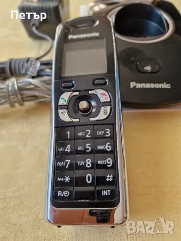 Безжичен стационарен DECT телефон Panasonic. Заявен, снимка 1