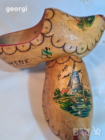 винтидж холандски дървени обувки сабо 32/2, снимка 4 - Антикварни и старинни предмети - 53081878