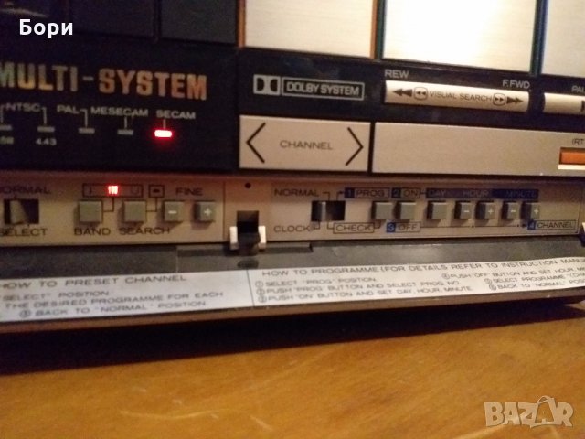 HITACHI VT 37 EM  VHS Записващо видео, снимка 6 - Плейъри, домашно кино, прожектори - 31724036