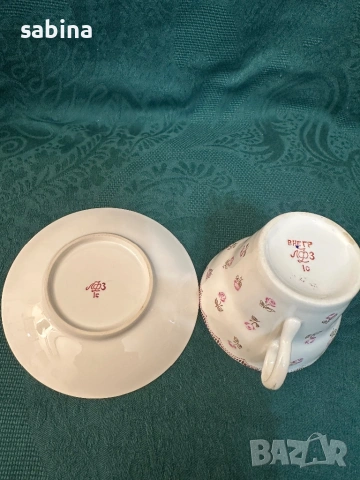 Руски костен порцелан-ЛФЗ Ломоносов, снимка 3 - Сервизи - 53263566