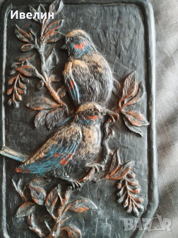 стара декорация за стена-птици, снимка 2 - Антикварни и старинни предмети - 30730316