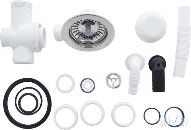 Кухненска Мивка, Respekta Ohio Mineralite Sink 66x50см сива, Устойчива на Надрасквания!, снимка 10 - Мивки - 52123647