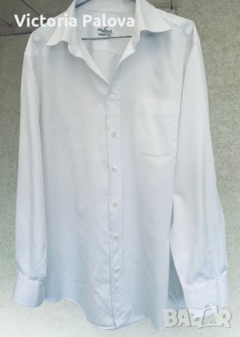 Безупречна бяла риза VAN LAACK business , снимка 10 - Ризи - 39316133