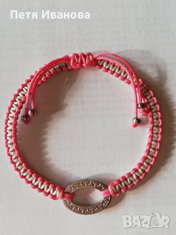 Различни гривни червени конци със сребърни елементи. , снимка 6 - Гривни - 34037905