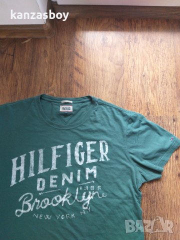 tommy hilfiger - страхотна мъжка тениска 100% оригинал отлично състояние , снимка 4 - Тениски - 36661203