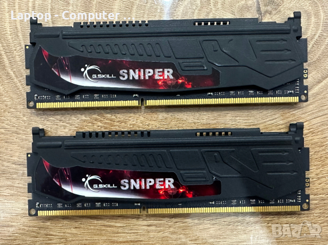 Геймърски рам памети G.Skill Sniper 2x4GB 8GB DDR3 1600MHz, снимка 1 - RAM памет - 44641973