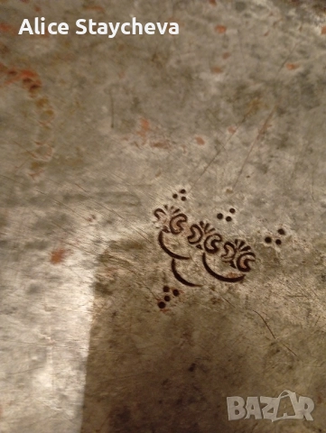 Синия голяма, медна тава, снимка 3 - Антикварни и старинни предмети - 51678745