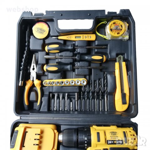 Немски акумулаторен винтоверт Vermark Strake 24V с 2 батерии, снимка 6 - Винтоверти - 35008024