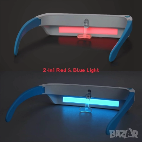 Иновативни очила за подобряване на зрението и здравето, Лечение с червена и синя светлина 2 в 1, снимка 2 - Слънчеви и диоптрични очила - 52109770
