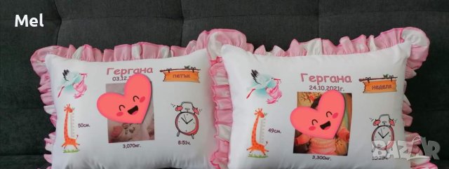 Детски възглавници по поръчка , снимка 4 - Спално бельо и завивки - 42426759