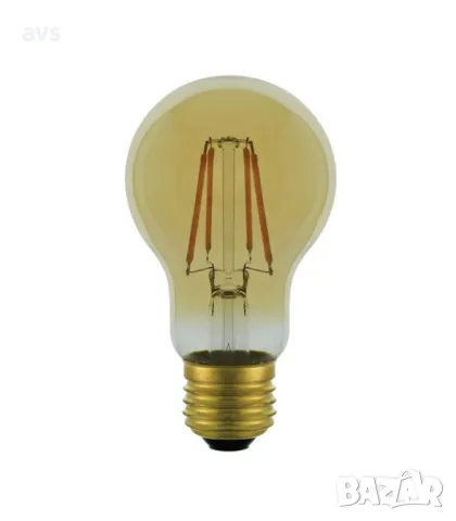 LED крушка 6W A60 2500K филамент VITO E27, снимка 1