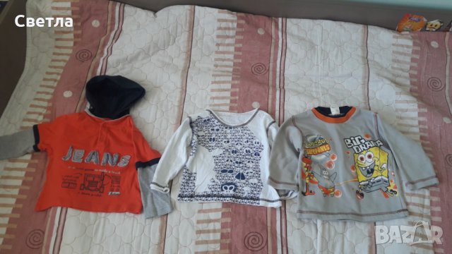 Памучни детски блузи за ръст 86