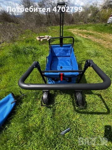 Beau Jardin Folding Garden Wagon Trolley 80kg Capacity Outdoor Camping Cart, снимка 5 - Други стоки за дома - 54168665