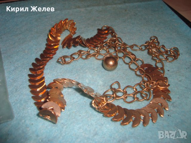 ПОЗЛАТЕНО КОЛИЕ ЛАНЧЕ ВИНТИДЖ ОГЪРЛИЦА 3590, снимка 5 - Колиета, медальони, синджири - 35189002
