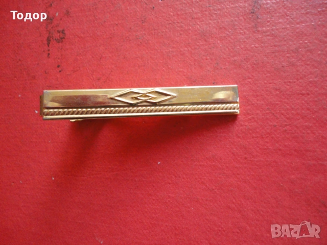 Луксозна позлатена игла щипка за вратовръзка 3, снимка 7 - Други - 53043096