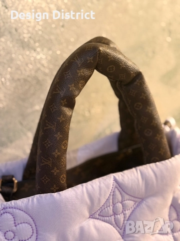 Louis Vuitton Puffy Monogram Tote – Лилава лимитирана визия, снимка 5 - Чанти - 52525610