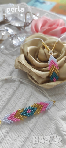 Ръчно изработена гривна и колие 