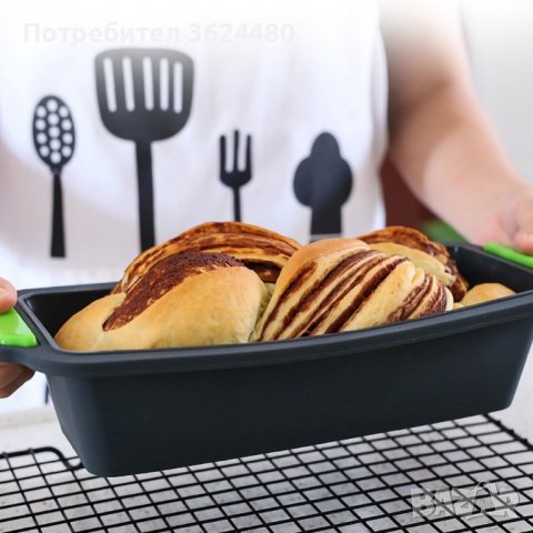 Правоъгълна силиконова форма за печене Правоъгълна силиконова форма за печене Правоъгълна силиконова, снимка 14 - Форми - 39954078