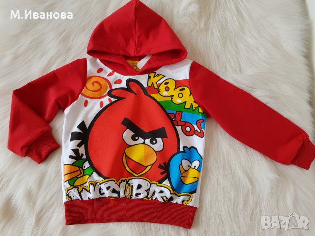 Суитчер Angry Birds - 2-3 години, снимка 4 - Детски анцузи и суичери - 15524989