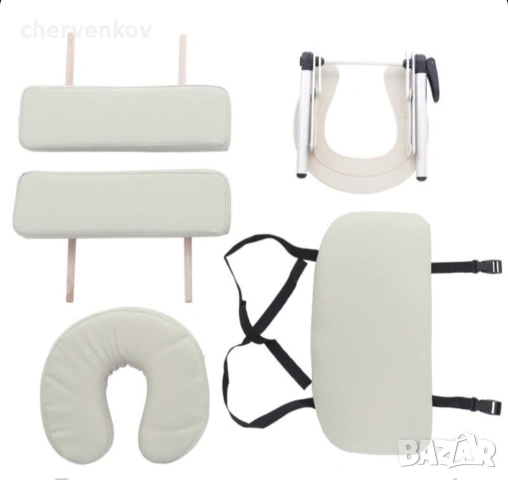 Двусекторна алуминиева козметична масажна кушетка -бял и черен цвят, снимка 15 - Кушетки - 53166129