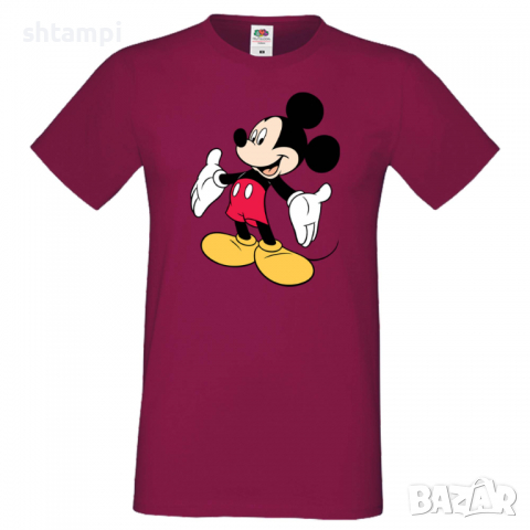 Мъжка тениска Mickey Mouse 7 Подарък,Изненада,Рожден ден, снимка 3 - Тениски - 36576508