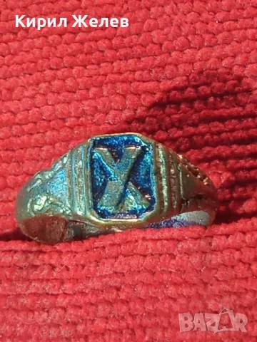 СТАРИНЕН САЧАНЕН ПРЪСТЕН с БУКВА МОНОГРАМ - Х Ръчна ИЗРАБОТКА САЧАН За КОЛЕКЦИЯ 30000, снимка 14 - Антикварни и старинни предмети - 47163581