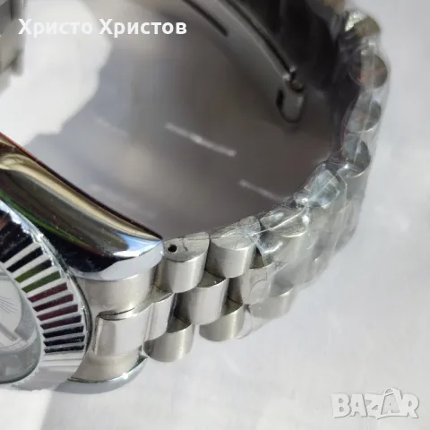 Новогодишна промоция!Мъжки механичен луксозен часовник Rolex DAY-DATE Oyster Perpetual , снимка 11 - Мъжки - 47445706