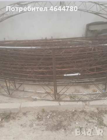 Ферми (дъги) за асеновградски оранжерии, от старите, ф18 плътно желязо, 7м ширина. , снимка 2 - Оранжерии - 52341577