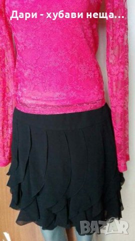 Розова блуза от дантела с подплата🍀❤S,M❤🍀арт.4224, снимка 5 - Блузи с дълъг ръкав и пуловери - 36773521