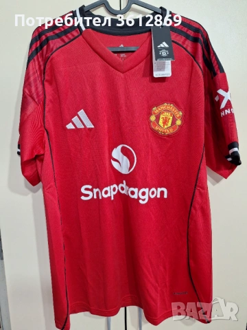 Домакински екип (тениска) на Манчестър Юнайтед сезон 25/26, снимка 3 - Футбол - 53016255