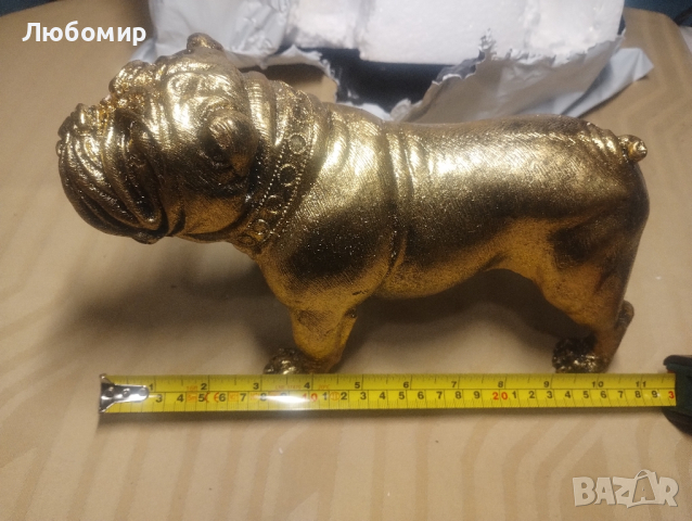 Фигура на куче Фигура на животно Скулптура Статуя Лежаща вътре / На открито Златно куче)

, снимка 5 - Други стоки за дома - 44701009